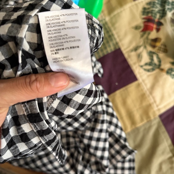 Anthropologie Black and White Gingham Mini Dress - Picture 11 of 11